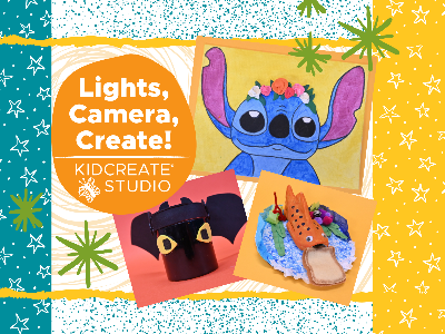 -2pm  Lights, Camera, Create! Summer Camp (4-9 Years)